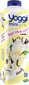 Yoggi Yoghurt Mini Vanilj 0,1% 1000g Yoggi
