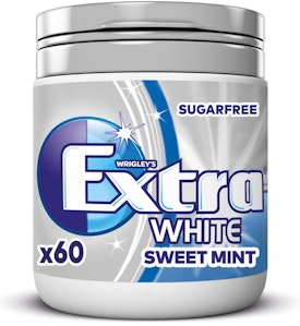 Extra White Sweet Mint Sockerfri 60-p Wrigley's