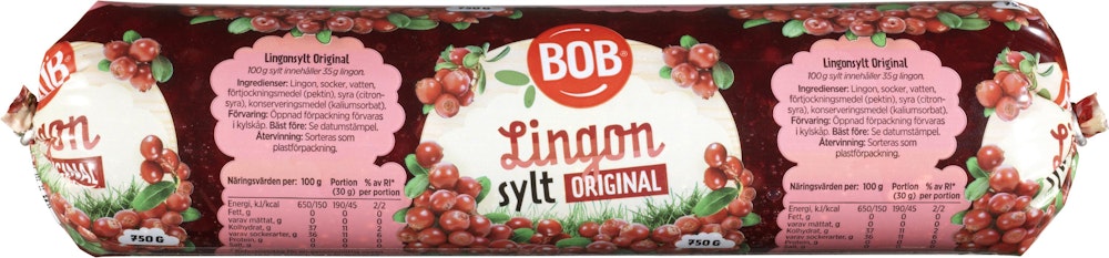 Bob Lingonsylt Refill 750g BOB