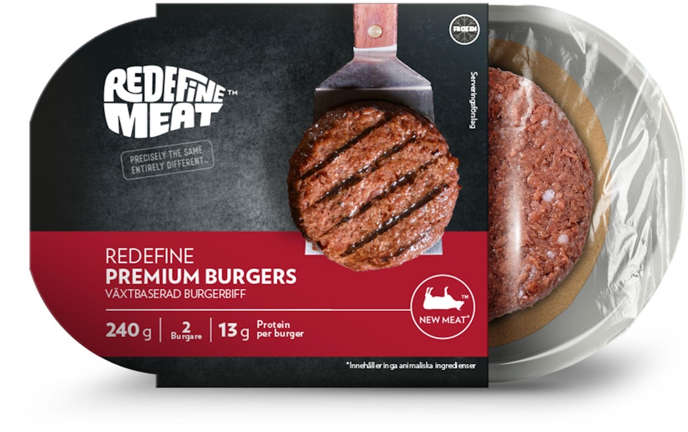 Redefine Meat Premium Burgers Vegansk Fryst