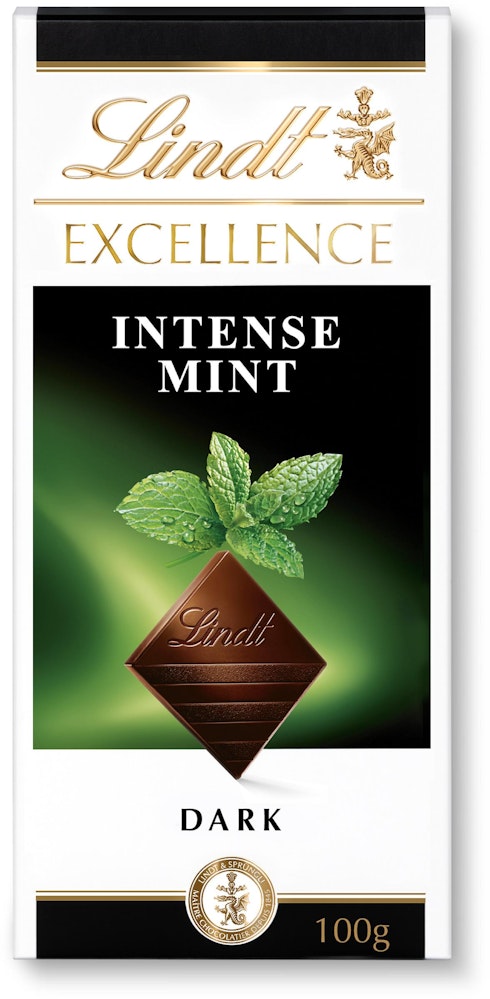 Lindt Excellence Mörk Chokladkaka Mint 100g Lindt