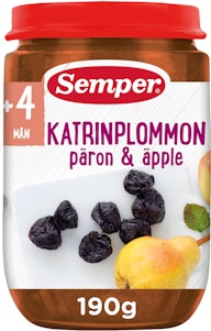 Semper Katrinplommon, Päron & Äpple 4M 190g Semper