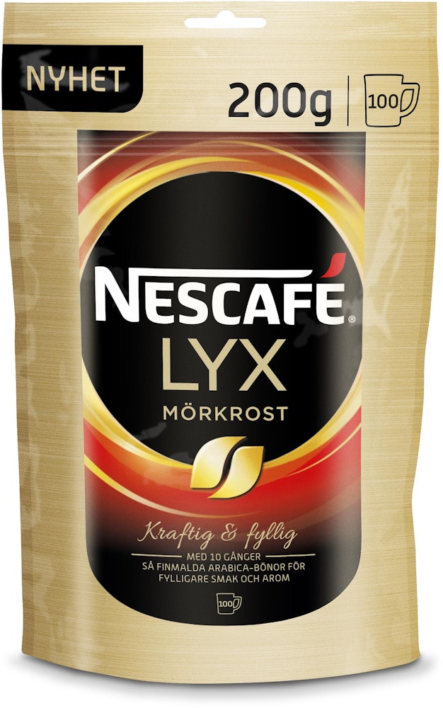 Nescafé Snabbkaffe Lyx Mörkrost 200g Nescafe