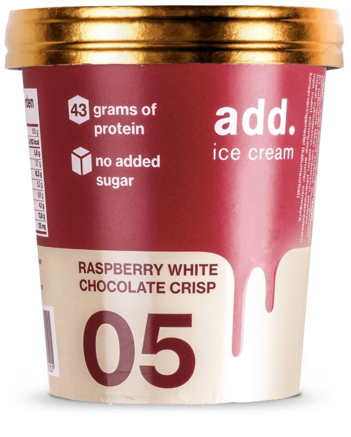 Add Ice Cream Raspberry White Chocolate Crisp Add Ice Cream