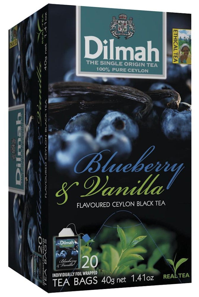 Dilmah Svart Te Blueberry & Vanilla 20-p Dilmah