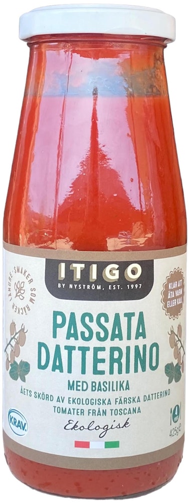 ITIGO Passerade Tomater med Basilika KRAV 425g Itigo