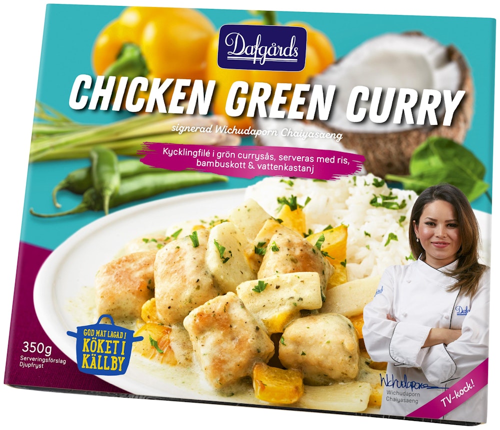 Dafgårds Chicken Green Curry Fryst 350g Dafgårds