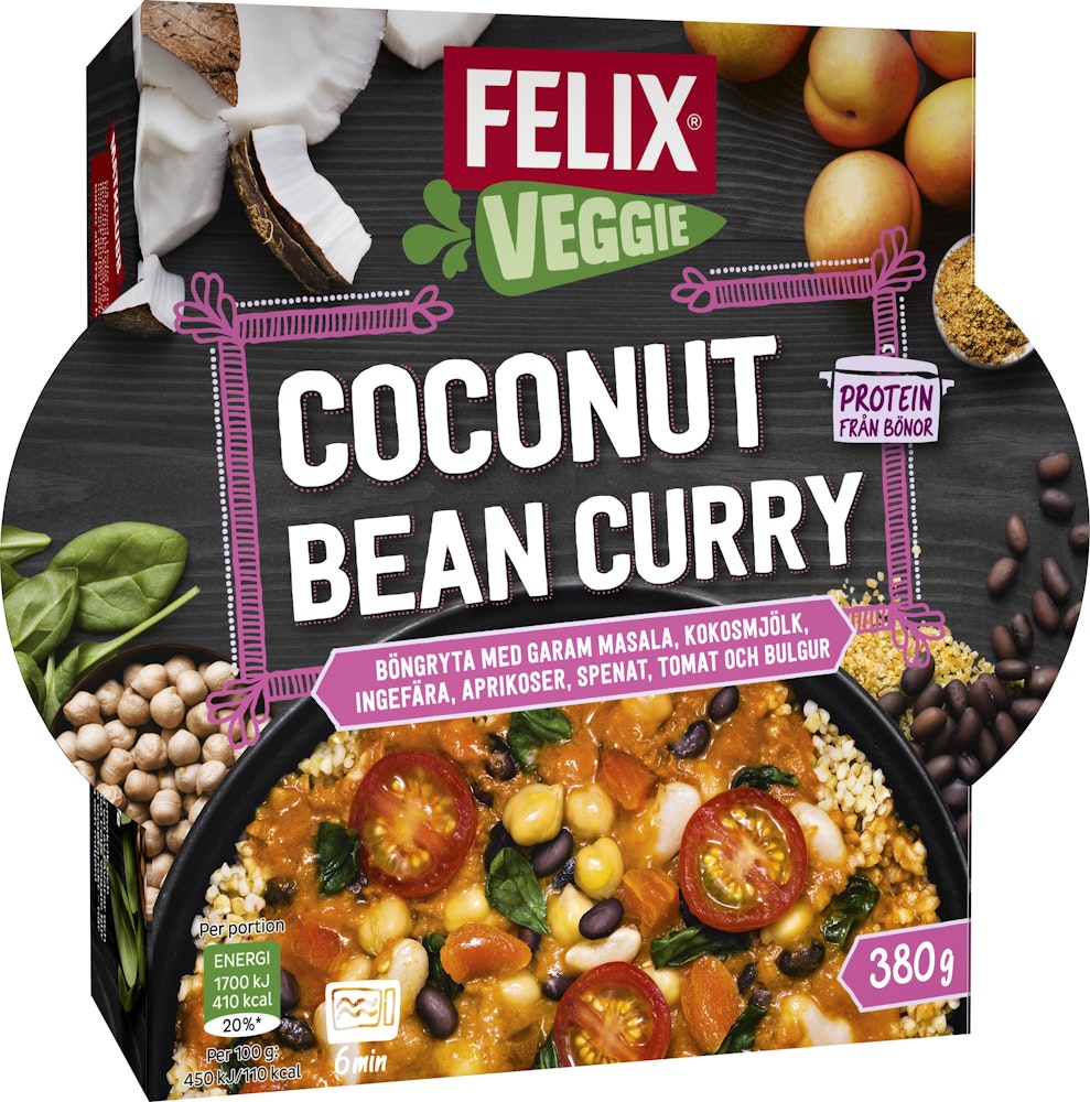 Felix Coconut Bean Curry Veggie Fryst Felix