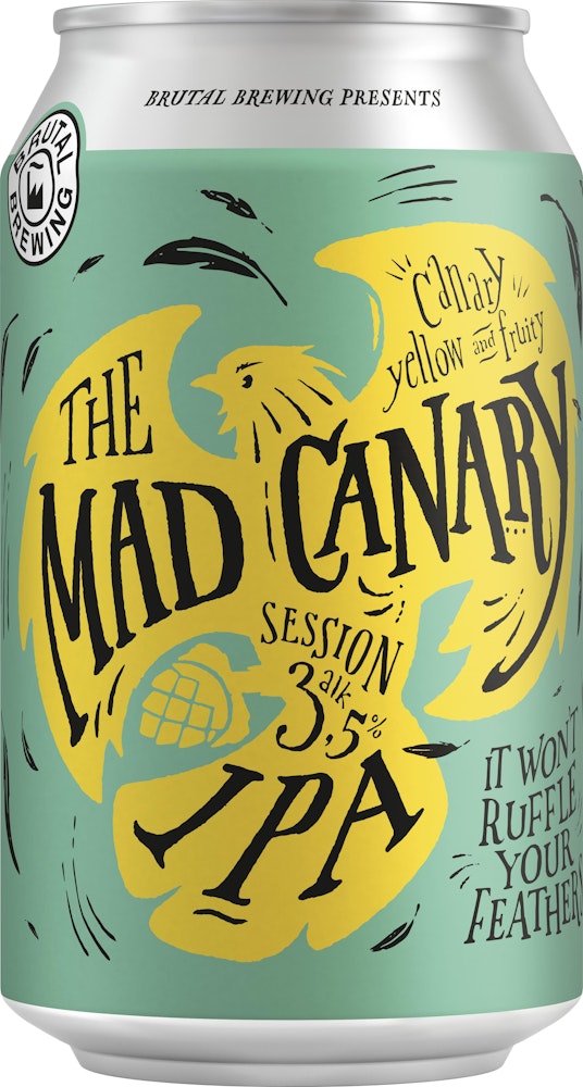 Brutal Brewing Mad Canary Session IPA 3,5% 33cl Brutal Brewing