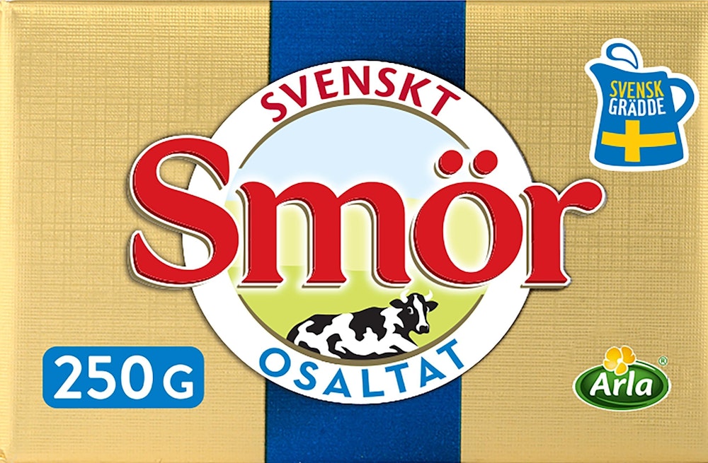 Svenskt Smör från Arla Smör Osaltat 82% 250g Svenskt Smör från Arla