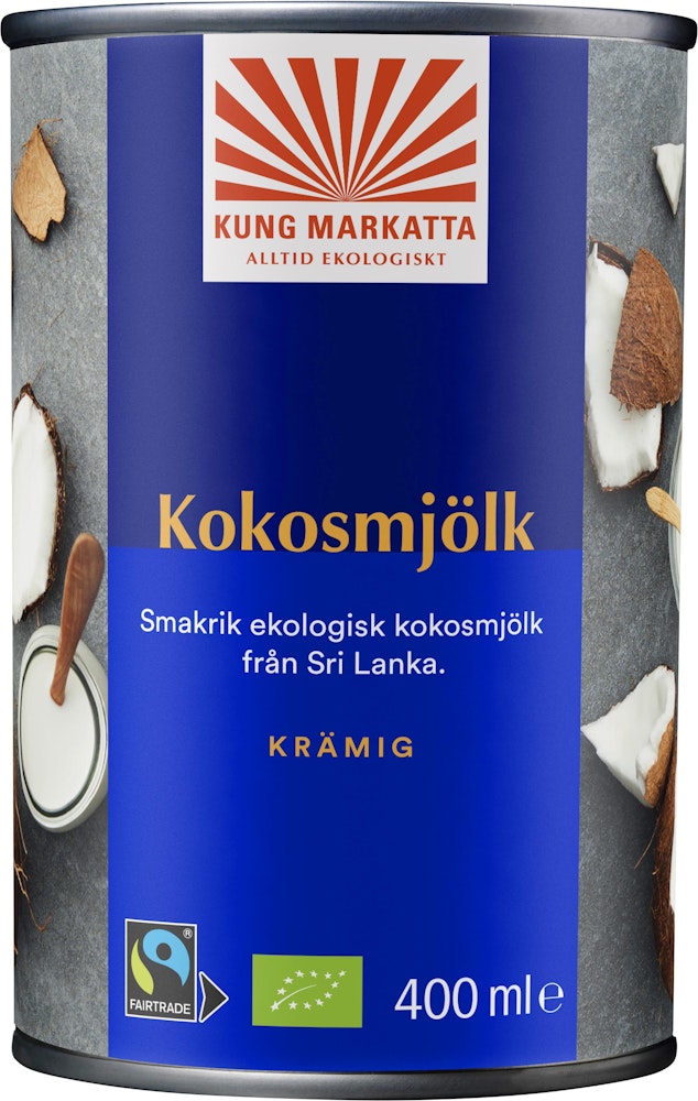 Kung Markatta Kokosmjölk EKO/KRAV/Fairtrade 400ml Kung Markatta