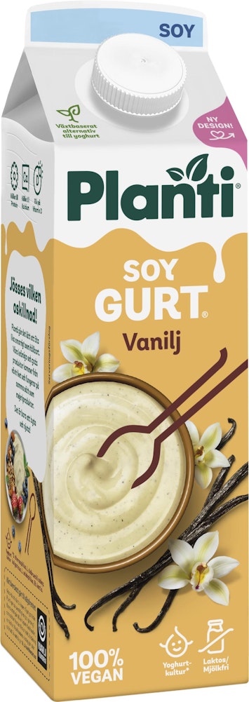 Planti Soygurt Vanilj 1,8% 1000g Planti