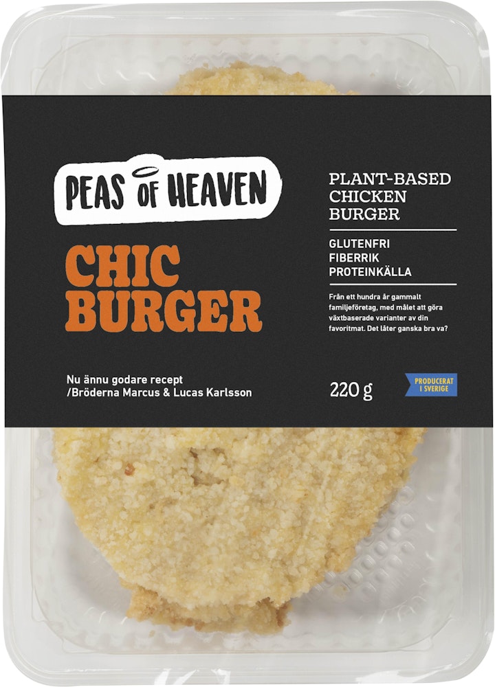 Peas of Heaven Vegansk Chic Burger Peas of Heaven