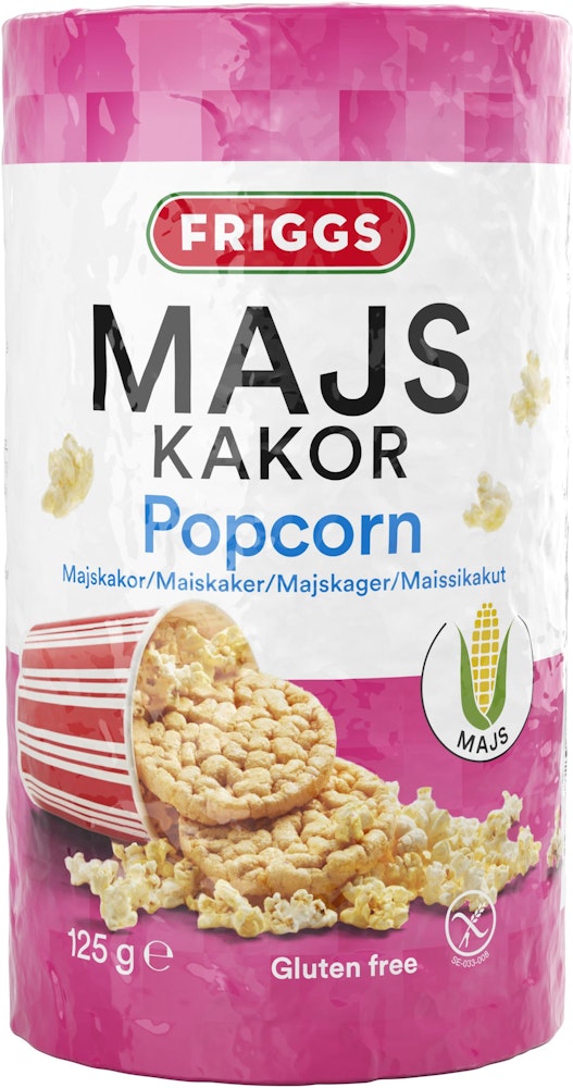 Friggs Majskakor Popcorn 125g Friggs