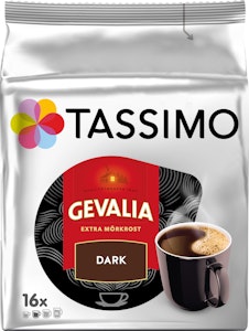 Gevalia Kaffekapslar Tassimo Mörkrost 144g 16-p Gevalia
