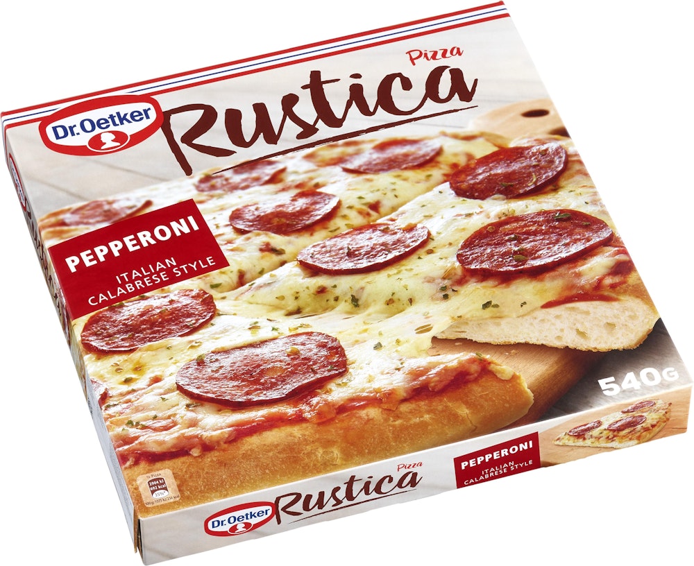 Dr Oetker Pizza Rustica Pepperoni Fryst 540g Dr Oetker