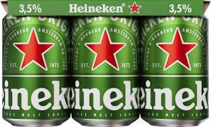 Heineken Öl Lager 3,5% 6x33cl Heineken