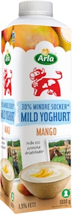 Arla Ko Yoghurt Mild Mango Lättsockrad 1,5% 1000g Arla