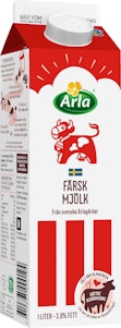 Arla Ko Färsk Standardmjölk 3% 1L Arla