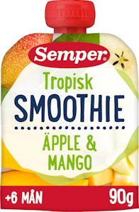 Semper Smoothie Äpple & Mango 6M 90g Semper