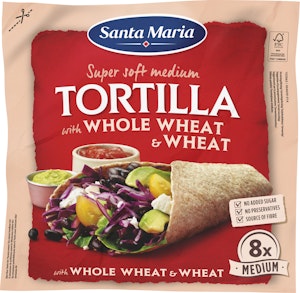 Santa Maria Tortillas Whole Wheat Medium 8-p Santa Maria
