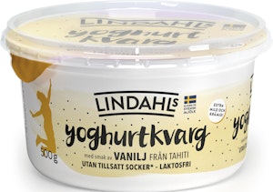 Lindahls Yoghurtkvarg Vanilj Laktosfri 0,3% 500g Lindahls