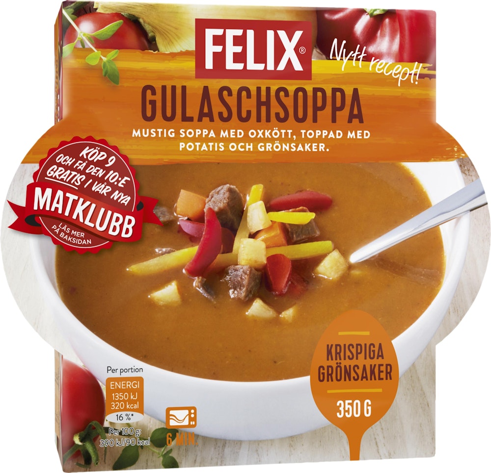 Felix Gulaschsoppa Fryst Felix