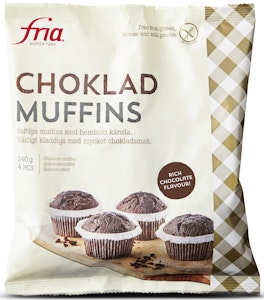 Fria Chokladmuffins Glutenfria Frysta 240g Fria Bröd
