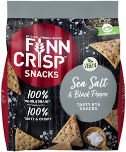 Finn Crisp Snacks Sea Salt & Black Pepper 150g Finn Crisp