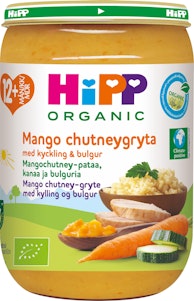 Hipp Mango Chutneygryta med Kyckling & Bulgur 12M EKO 220g Hipp