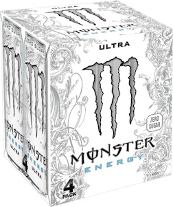 Monster Energy Zero Ultra 4x500ml