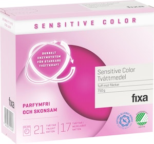 Fixa Tvättmed Pulver Sensitive Color 750g Fixa