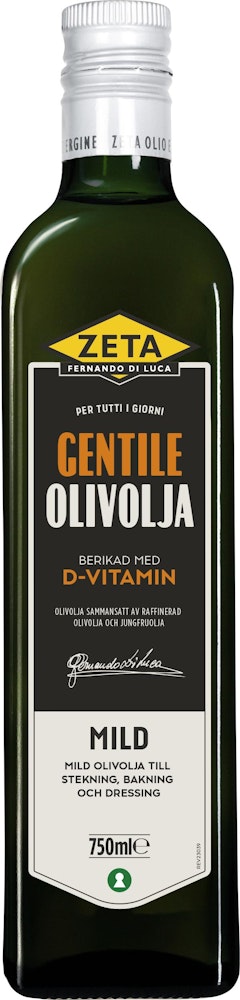 Zeta Olivolja Gentile D-vitaminberikad 0,75L Zeta