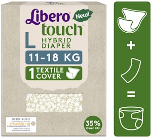 Libero Blöja Touch Hybrid Discreet Textilbyxa L 11-18kg 1-p Libero