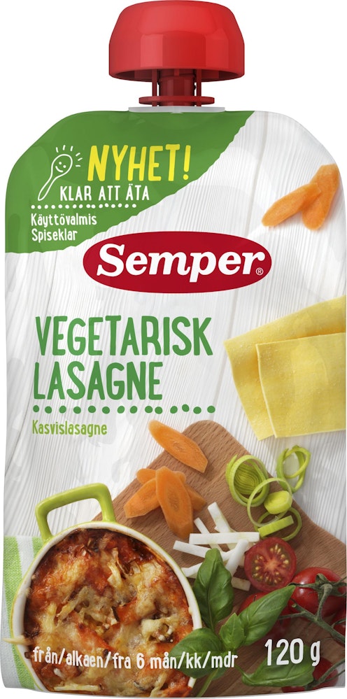 Semper Lasagne Vegetarisk 6M Semp