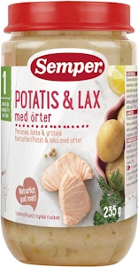 Semper Potatis & Lax med Örter 12M 235g Semper