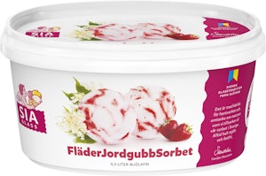 Sorbet Fläder & Jordgubb 0,5L
