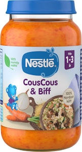 Nestlé Barnmat CousCous & Biff 1-3år 220g Nestlé