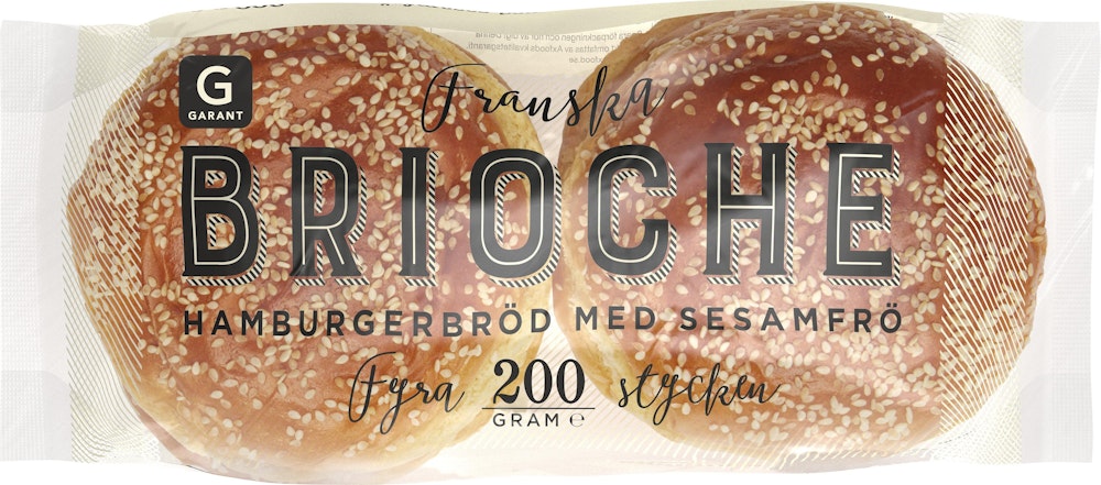Garant Hamburgerbröd Sesam Brioche