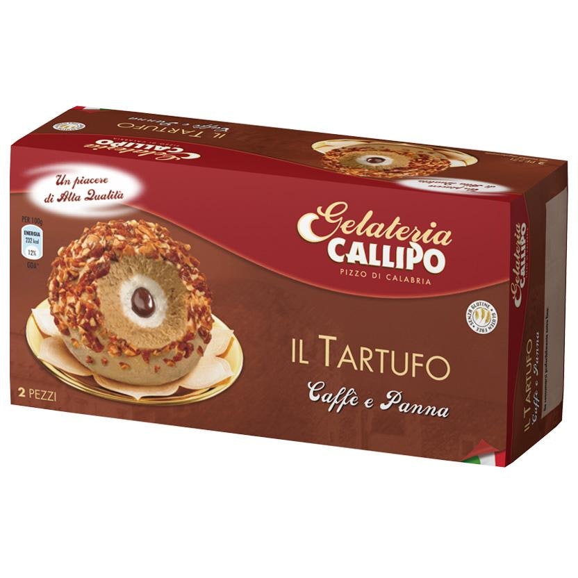 Gelateria callipo Tartufo Kaffe & Grädde 2-p Gelateria Callipo