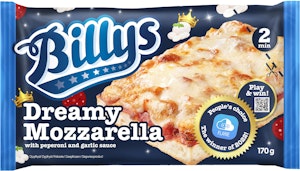 Billys Pizza Dreamy Mozzarella Fryst 170g Billys