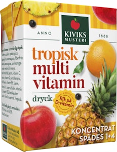 Kiviks Fruktdryck Tropisk Multivitamin Koncentrat 20cl Kiviks