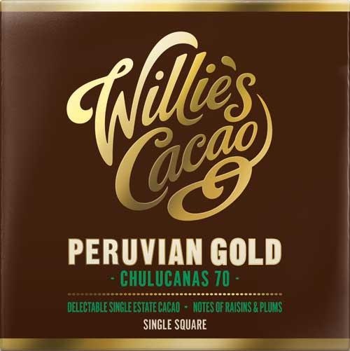 Willies Cacao Choklad Peruvian Gold 70% Willies Cacao