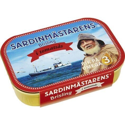 Sardinmästaren Sardiner i Tomatsås MSC 100g Sardinmästaren