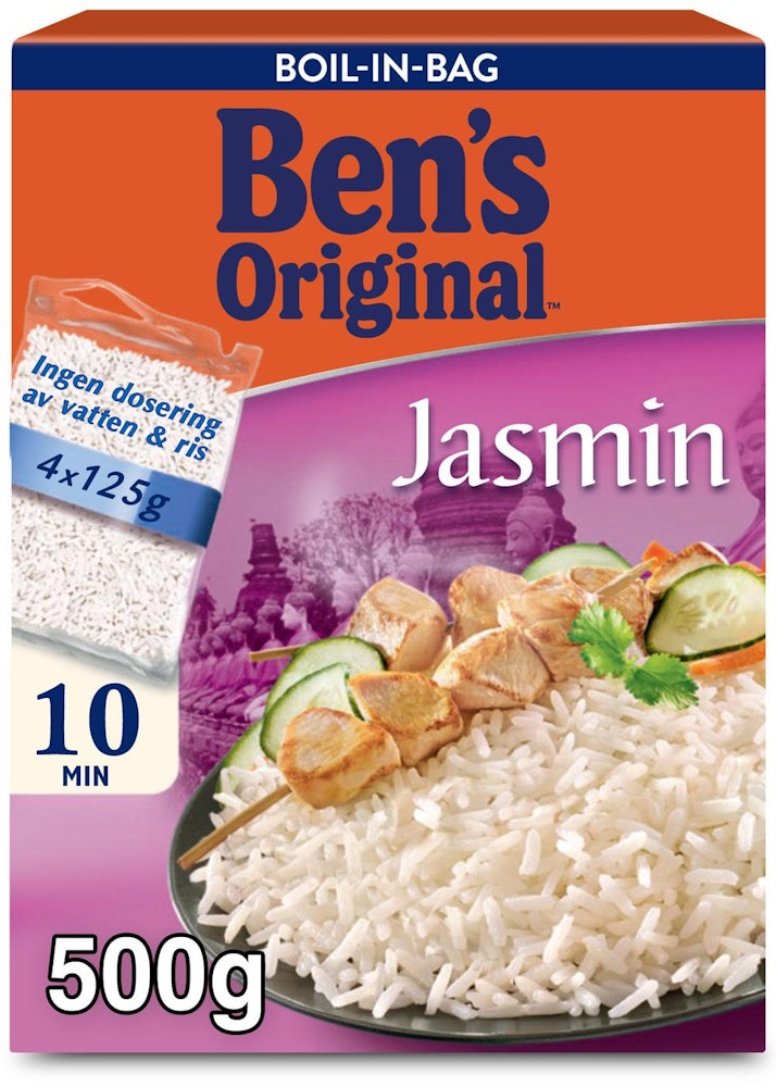 Ben's Original Jasminris Boil-in-Bag 4x125g Ben's Original