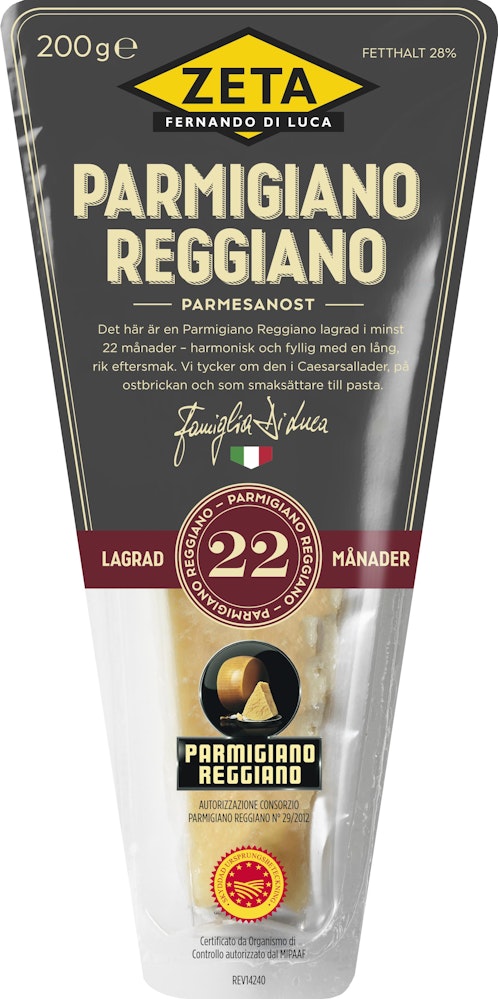 Zeta Parmigiano Reggiano 22M 200g Zeta