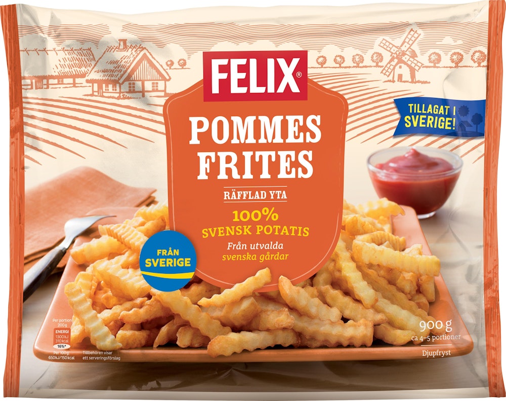 Felix Pommes Frites Fryst 900g Felix