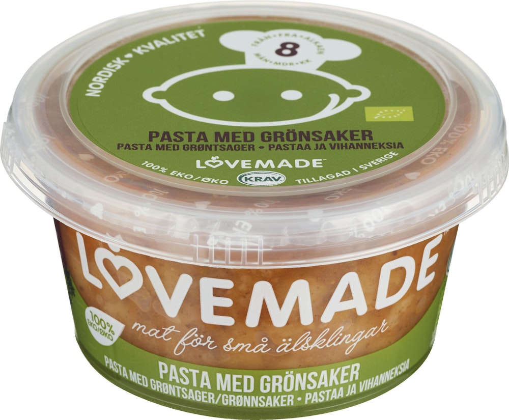 Lovemade Pasta med Grönsaker EKO/KRAV Lovemade