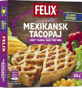Felix Tacopaj Mexikansk Fryst 220g Felix
