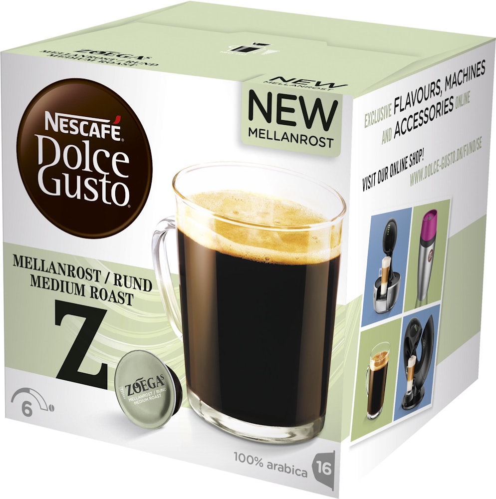 Nescafé Dolce Gusto Kaffekapslar Mellanrost 16-p Nescafé Dolce Gusto